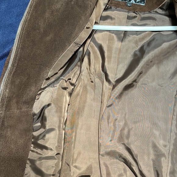 NWT Genuine Suede Moto Jacket - Picture 4 of 7